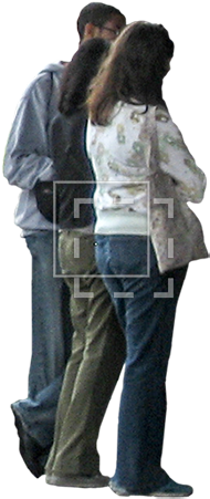 Three People Standing Around - People Standing Png (450x450), Png Download