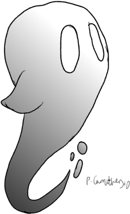 Graphic Library Ghost By My Sass Is Your Ass - Sketch (400x566), Png Download