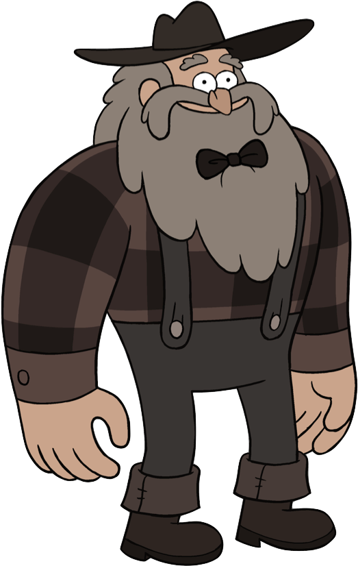 Ghost Of Nw Manor As A Human Appearance - Leñador Fantasma Gravity Falls (567x828), Png Download