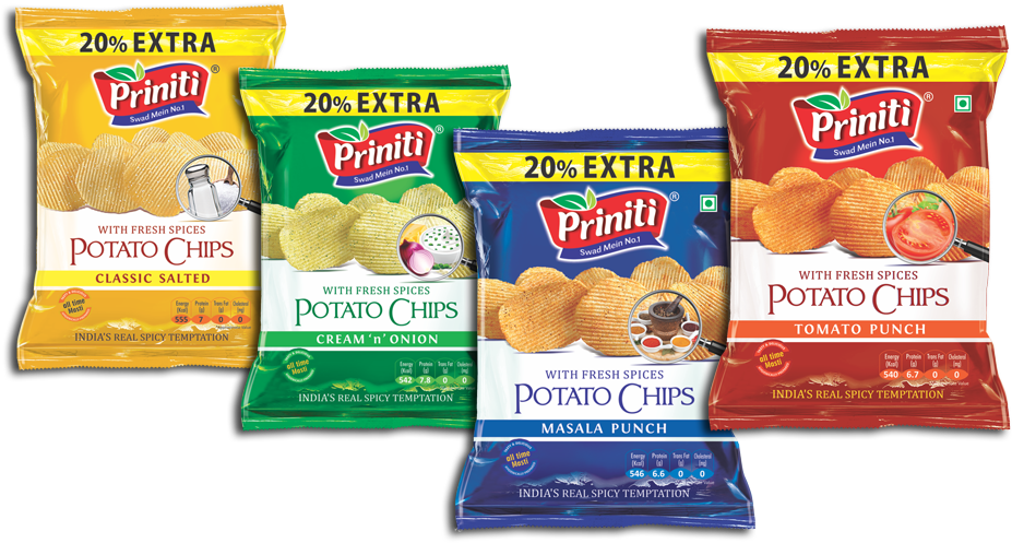 Potato Chips Classic Salted - Parineeti Chips (1000x534), Png Download