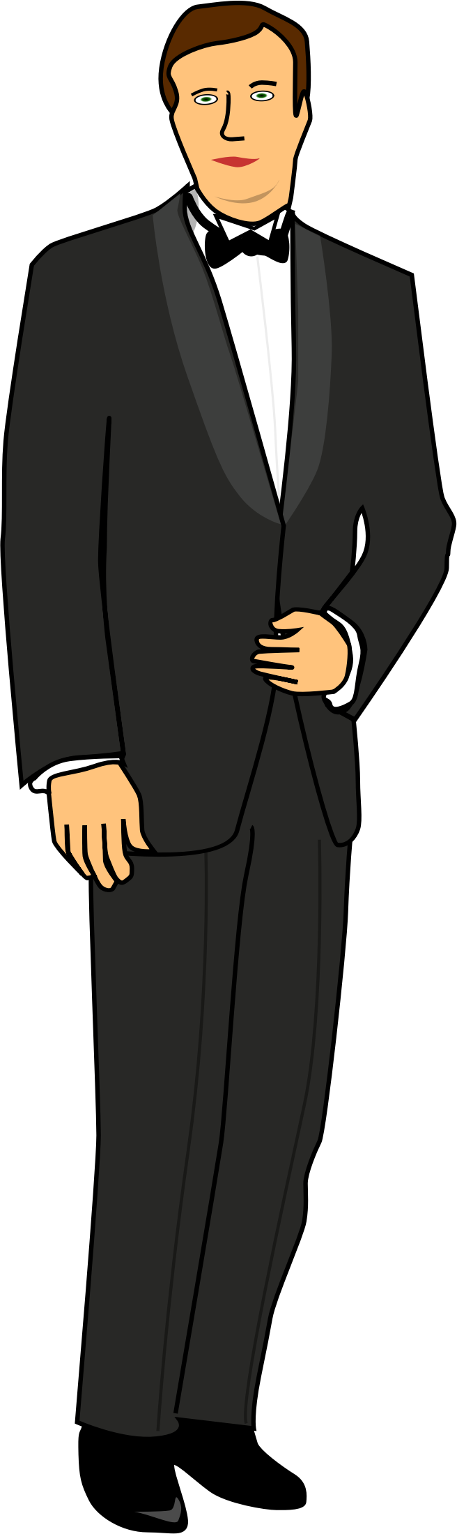 People, Man, Wedding, Bride, Groom, Stand, Suit - Groom Clipart (320x640), Png Download