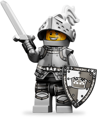 Lego Medieval Knight - Lego Minifigures Knight (460x383), Png Download