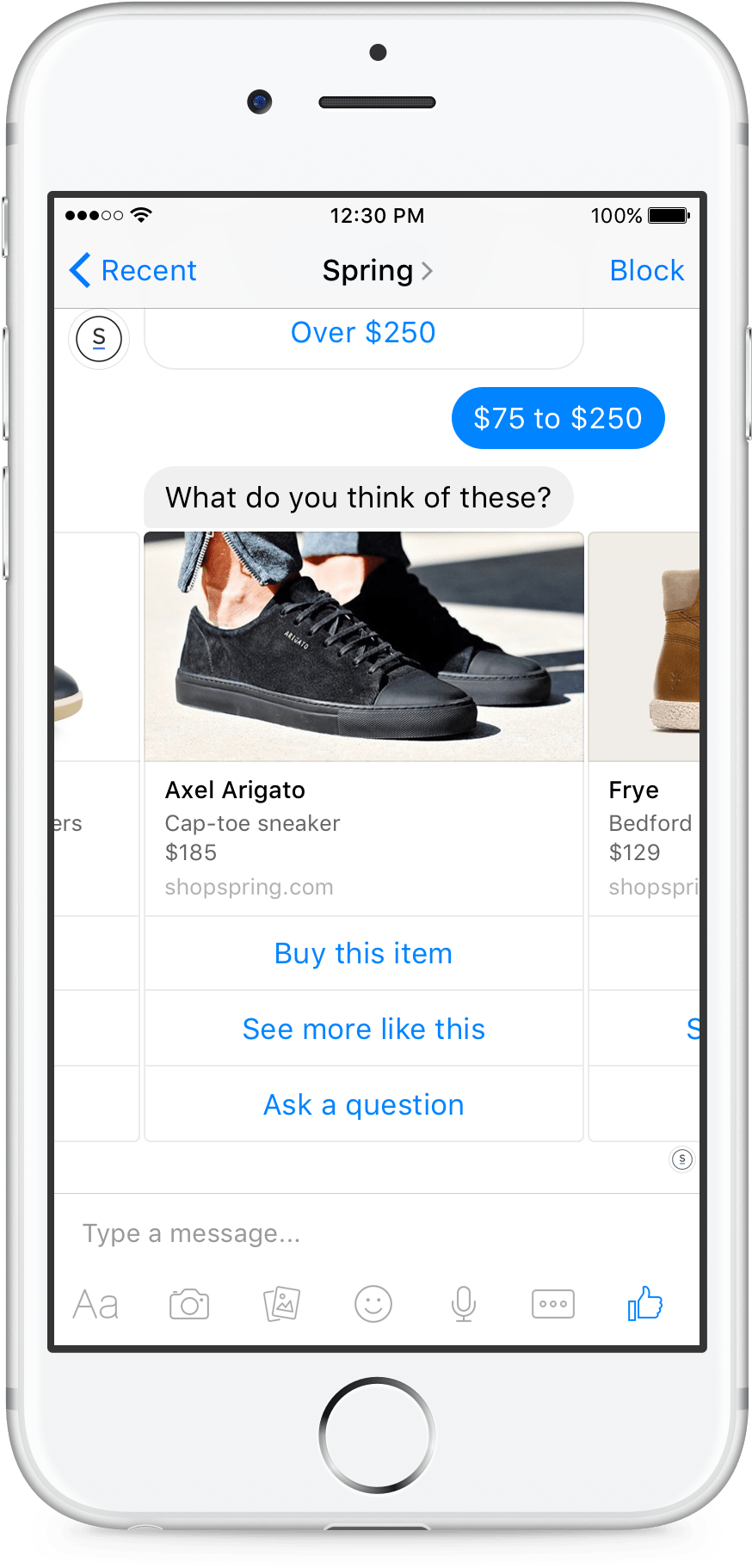 Facebook Chatbots For Messenger - Facebook Messenger (1054x1968), Png Download