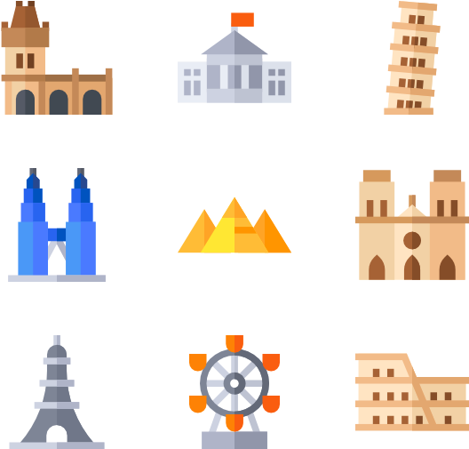 Leaning Tower Of Pisa (600x564), Png Download