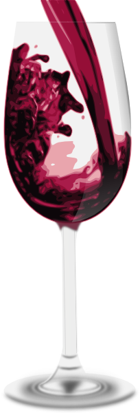 Animated Gif Wine Glass (204x600), Png Download