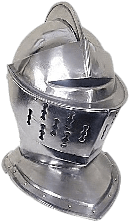 Download - Knight Helmet Front View (295x476), Png Download