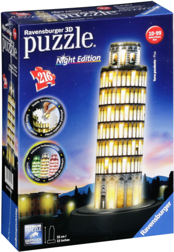 Shipping Charges Are Minimized - Puzzle 3d Ravensburger Tour De Pise (348x500), Png Download
