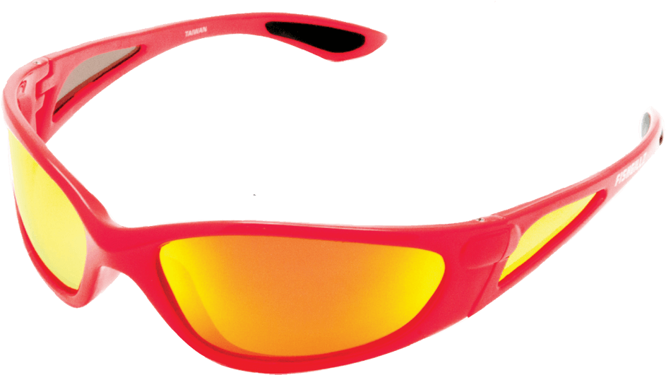 The Key West Red Frame / Fire Mirror Lens - Sunglasses (1000x569), Png Download