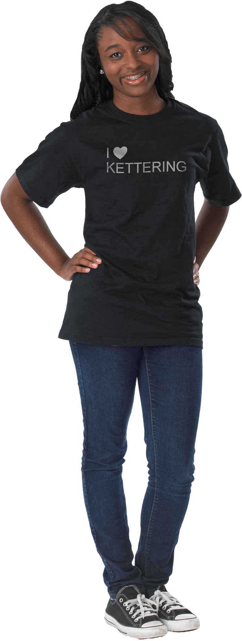 Intense And Practical - Black Woman Standing Png (792x2107), Png Download