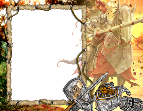 Photo Frame - Medieval Knight - Marco Medieval Png (498x387), Png Download