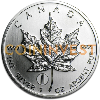 1 Oz Maple Leaf Privy Mark "leaning Tower Of Pisa" - Canadian Gold Maple (400x400), Png Download