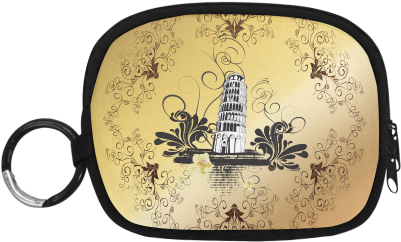 The Leaning Tower Of Pisa Coin Purse - Tower Of Pisa Shower Curtain (500x500), Png Download