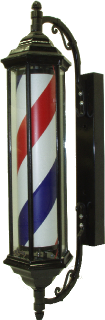 Barber Pole Vintage - Vintage Barber Shop Light (245x648), Png Download