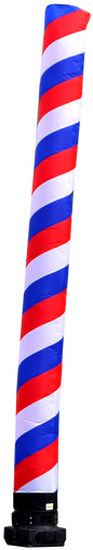 20ft Barber Pole Attachment - Tube Man (347x521), Png Download