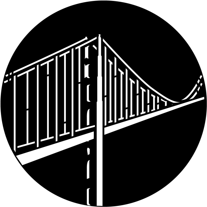 Golden Gate Bridge - Apollo Golden Gate Bridge Steel Gobo Ms-4156 (800x800), Png Download