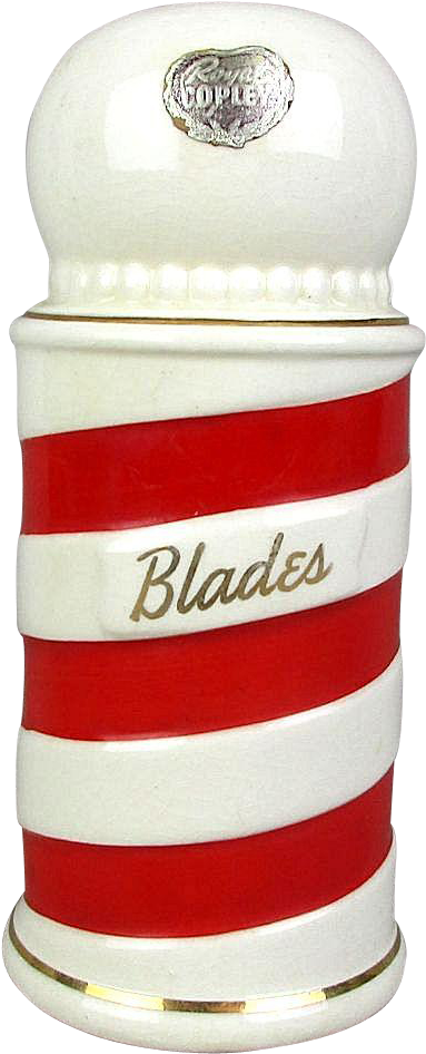 Shaped Like A Red And White Barber Pole, This Vintage - Razor (945x945), Png Download