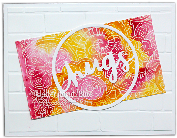 Emboss Resist Stampin Up By Understand Blue - Greeting Card (650x503), Png Download