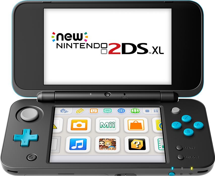 Black Turquoise - 2ds Xl (1000x1000), Png Download