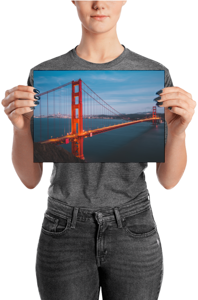 Golden Gate Bridge Poster - Poster (600x600), Png Download