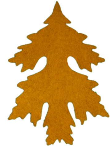206111⁄2″ Williamsburg Oak 20/$4 - Christmas Tree (371x500), Png Download