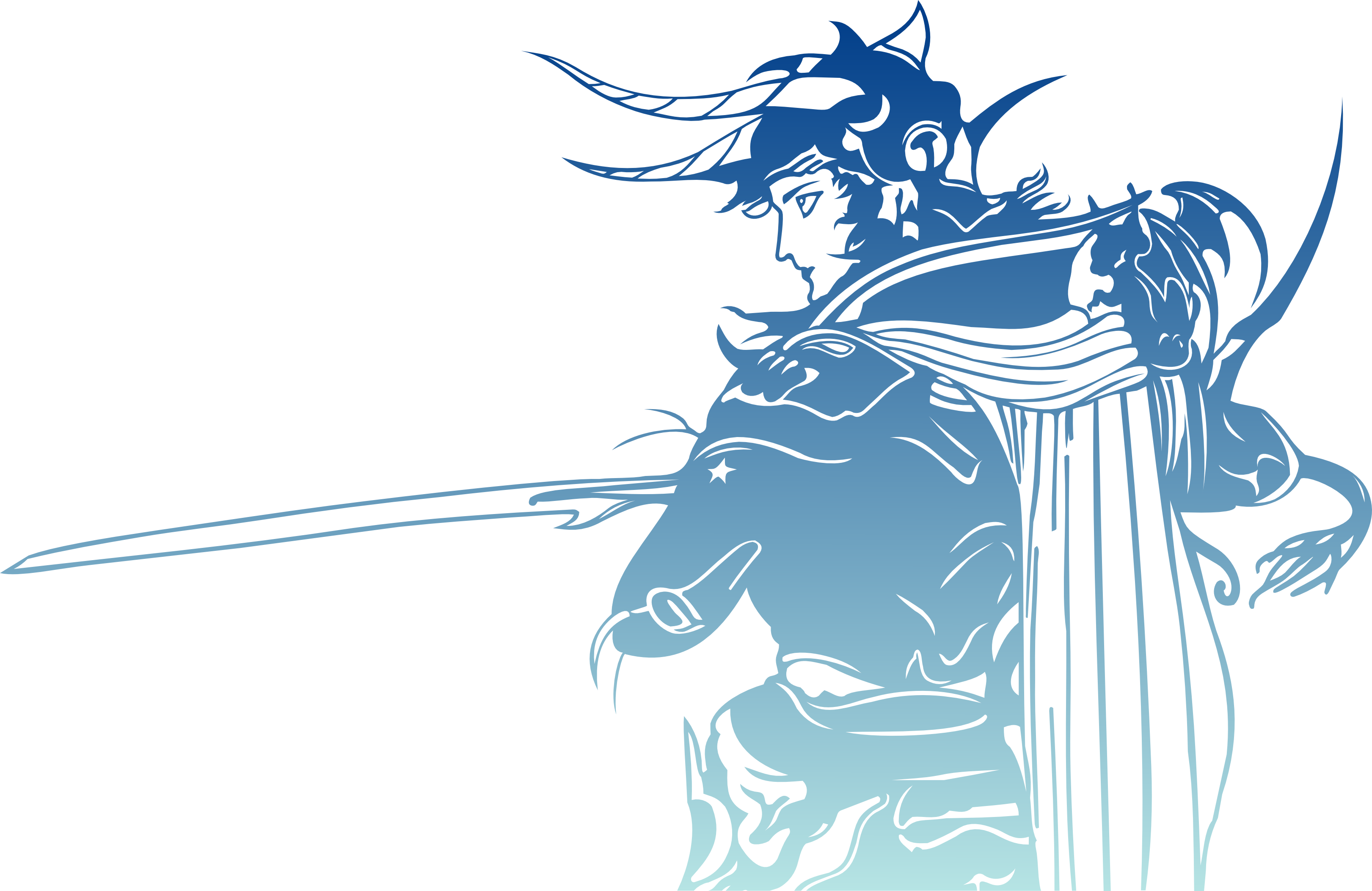 Picture Free Download The Final Fantasy - Final Fantasy I Logo (3242x2106), Png Download