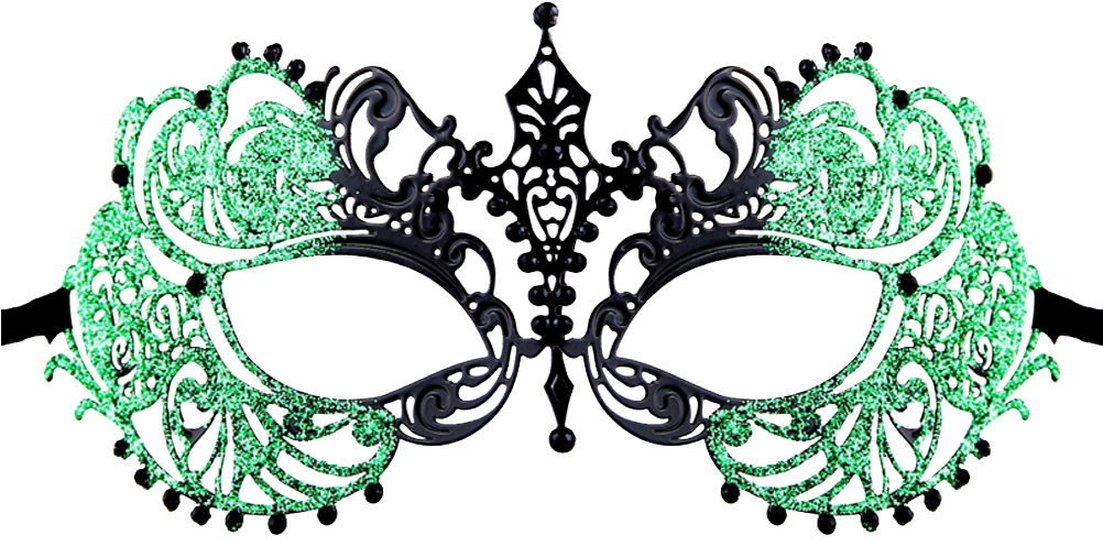 Clip Art Free Library Glitter Series Laser Cut - Womens Gold Masquerade Mask (1001x540), Png Download