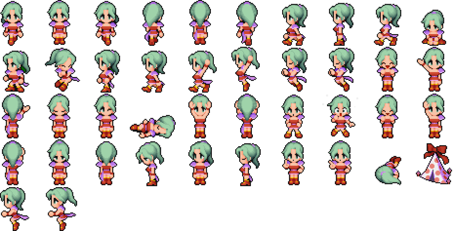 Character Sprites - Final Fantasy 6 Sprites (1856x948), Png Download