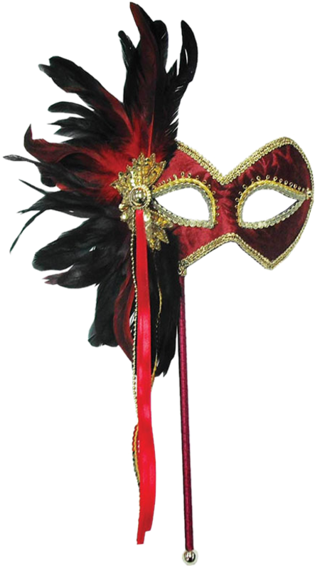 009 - Reserved - Mask Designs Masquerade Ball Red (500x793), Png Download