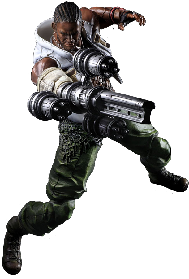 Final - Final Fantasy Barret Wallace (618x900), Png Download