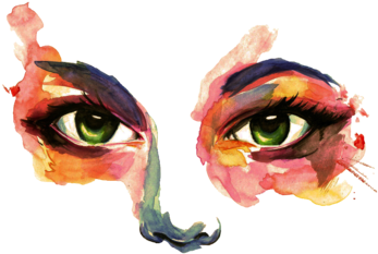 We Heart It Aquarelle (500x363), Png Download