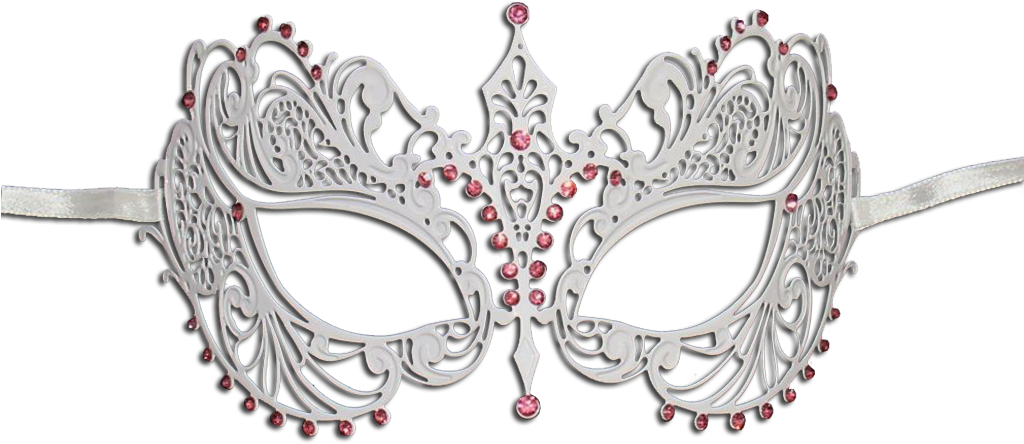 White Series Laser Cut Metal Venetian Pretty Masquerade - Luxury Mask Women's Laser Cut Metal Venetian Pretty (1023x1024), Png Download