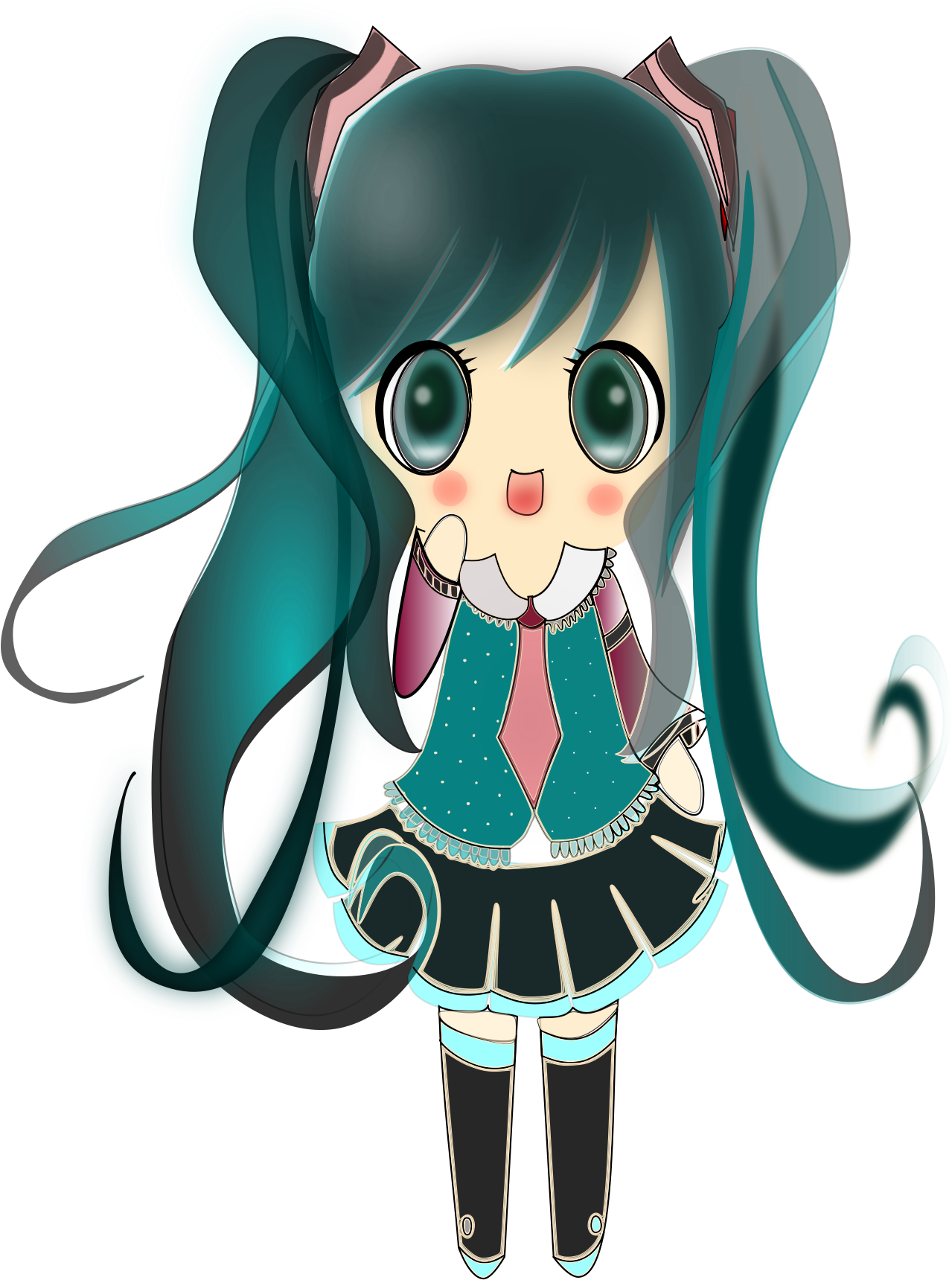 This Free Icons Png Design Of Miku Curso Conatel (1697x2400), Png Download