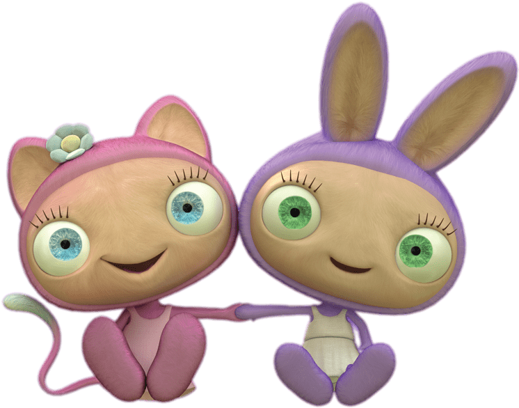 Waybuloo De Li And Lau Lau Holding Hands Png - Waybuloo De Li And Lau Lau (800x644), Png Download