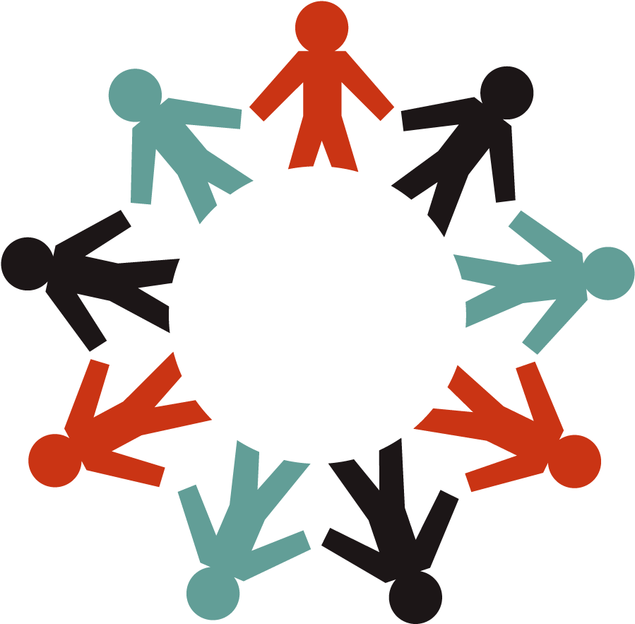 Onyx People Holding Hands - Paper (1412x1145), Png Download