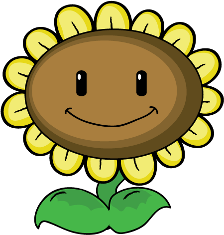 Sunflower Clipart Plant Vs Zombie - Plants Vs Zombie Sunflower Png (500x500), Png Download