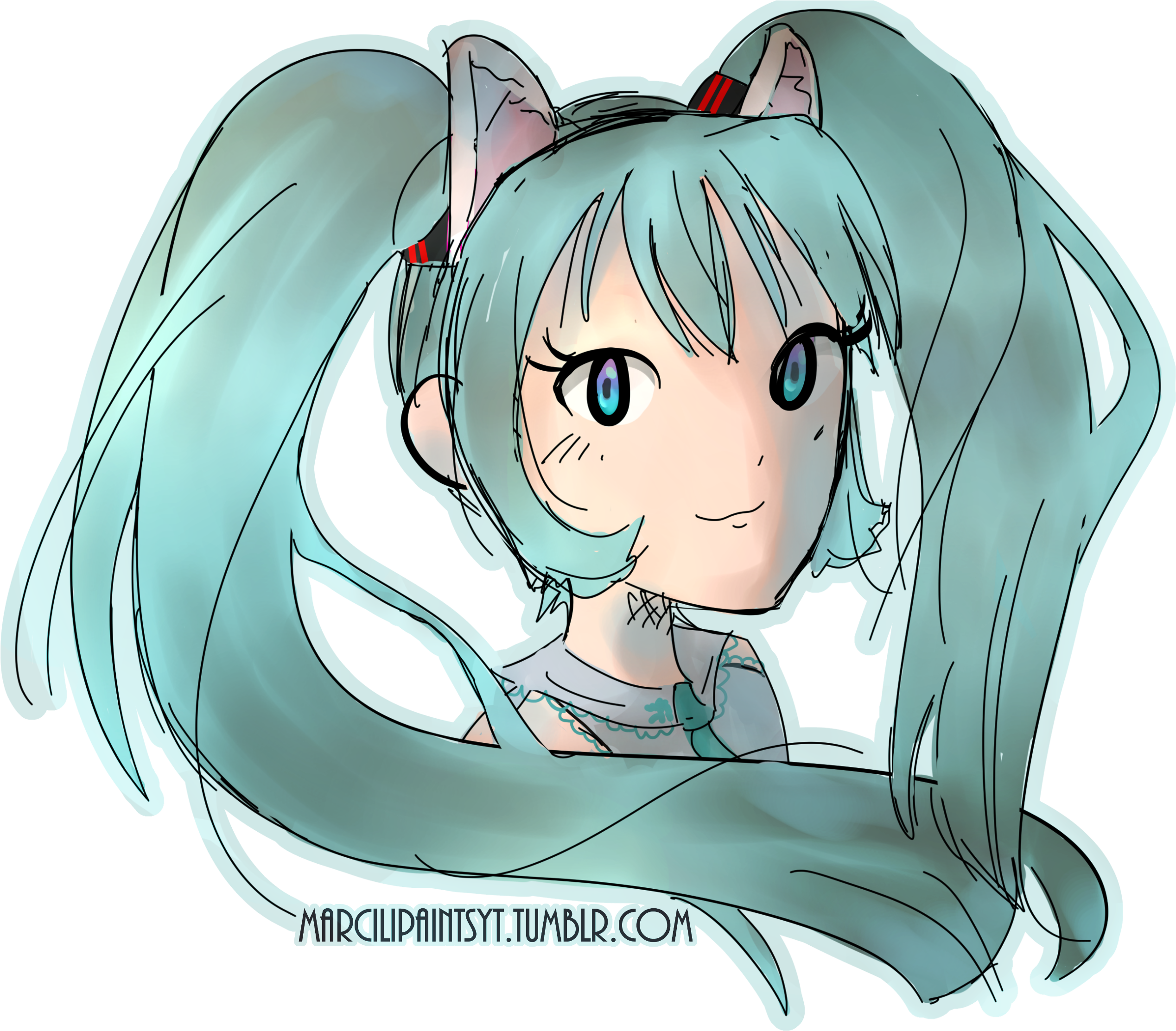 【fan Art】- Hatsune Miku - Art (2577x2260), Png Download