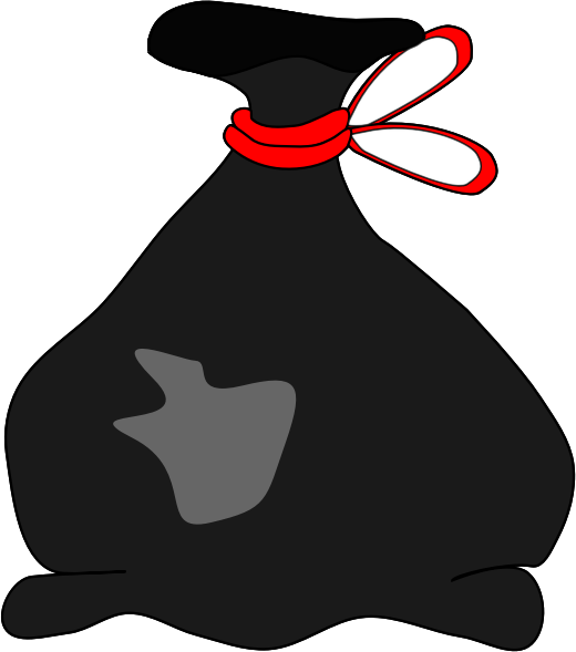 Free - Garbage Bag Clipart Transparent (520x589), Png Download