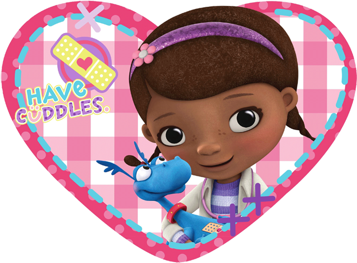 Doc Mcstuffins In A Heart (720x545), Png Download