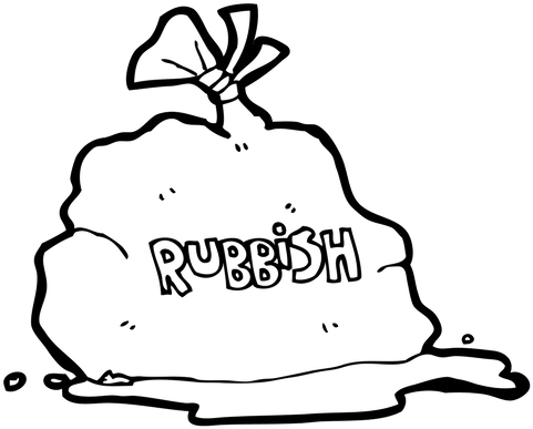 Trash Bag - 0shares - Waste (500x500), Png Download