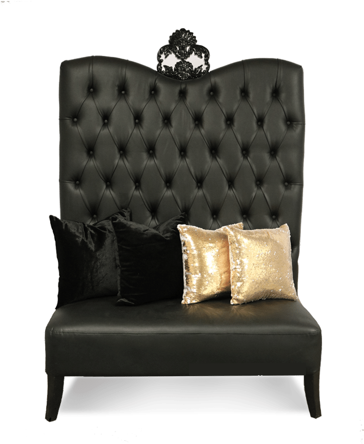 High Back Sweet Heart, King Throne Rental Atlanta Georgia - Atlanta (758x864), Png Download
