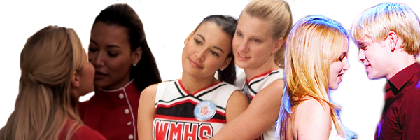 My Fav Couples - Quinn Fabray And Sam Evans (600x200), Png Download