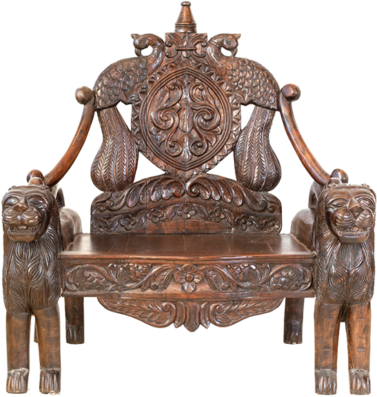 Indian King Chair (600x600), Png Download