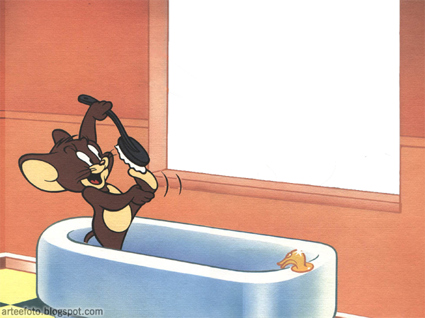 Montagem Para Fotos - Tom And Jerry (600x450), Png Download