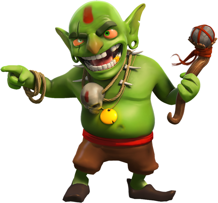 We Dubbed It The Goblin King - Mega Goblin Clash Royale (800x845), Png Download