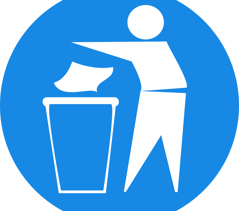 Ne Pas Jeter Sur La Voie Publique (800x705), Png Download