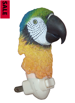 Blue & Gold Macaw Bust Night Light - Macaw (350x350), Png Download
