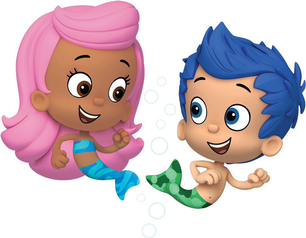 Molly And Gil Bubble Guppies - Bubble Guppies Png (1000x770), Png Download