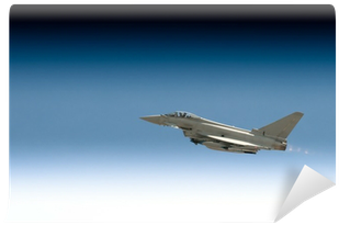Military Fighter Jet In A Gradient Blue Sky Wall Mural - Dassault Rafale (400x400), Png Download