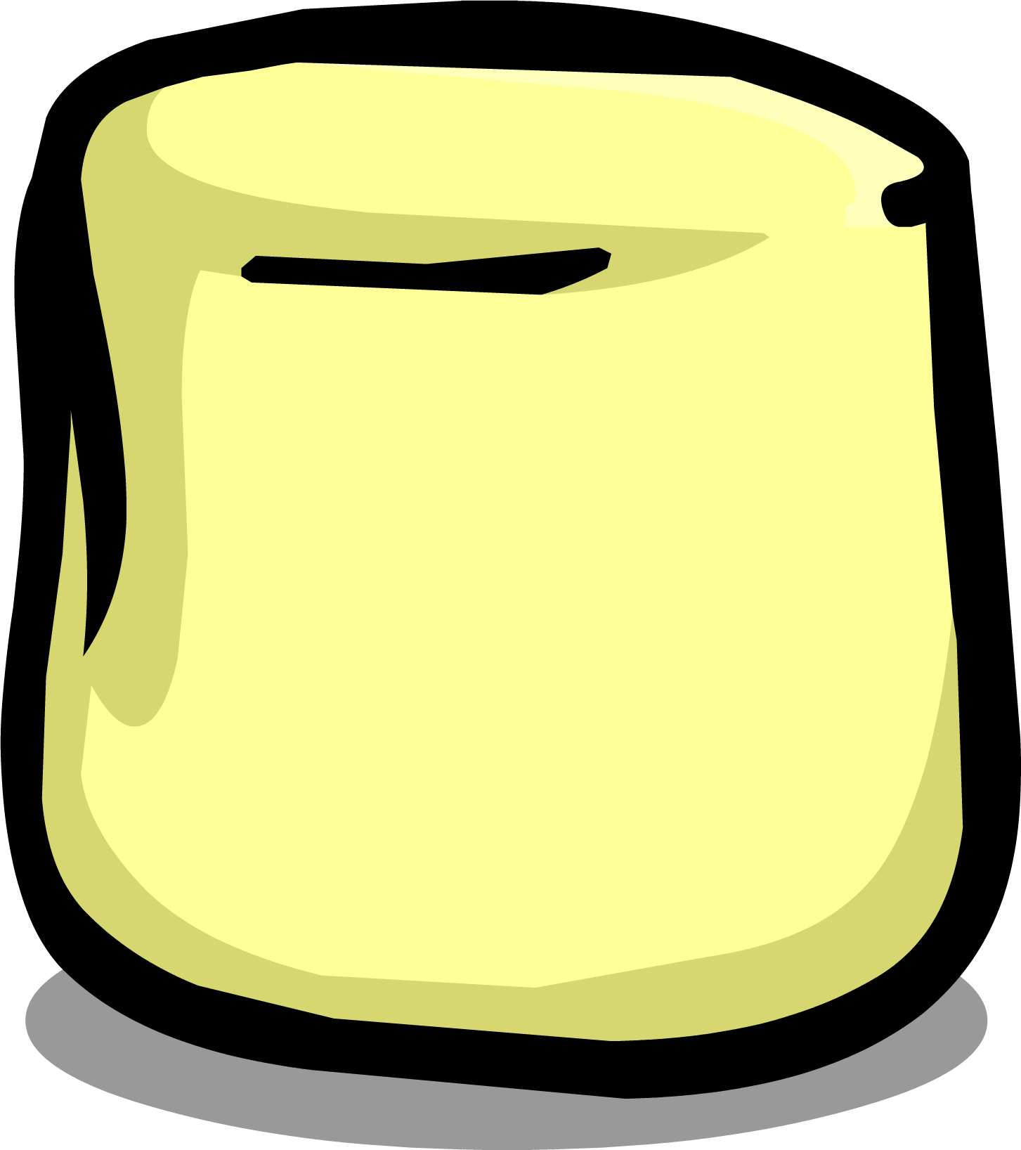 Jpg Black And White Image Sprite Png Club Penguin Wiki - Marshmallow Sprite (1453x1636), Png Download