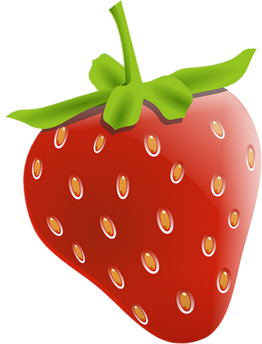 Pin By Marina On Frutas Ii Pinterest - Cartoon Strawberry Transparent (380x500), Png Download